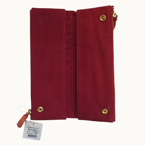 NWT Anthropologie Je Ne Sais Quoi Leather Idiom Pencil Pouch- Rose - Picture 4 of 7